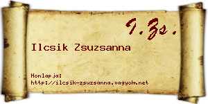 Ilcsik Zsuzsanna névjegykártya